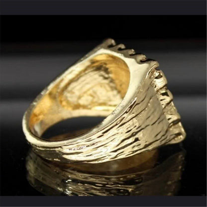 Gold Plated Nugget Ring
